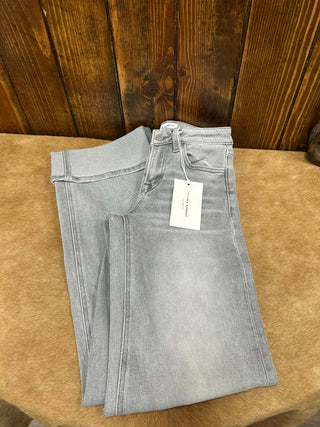Women's Flying Monkey Audrey Mid Rise Wide Leg Jean-Women's Denim-Flying Monkey-Lucky J Boots & More, Women's, Men's, & Kids Western Store Located in Carthage, MO