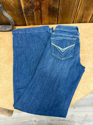 Women's Ariat Perfect Rise Lelani Trouser Jean-Women's Denim-Ariat-Lucky J Boots & More, Women's, Men's, & Kids Western Store Located in Carthage, MO