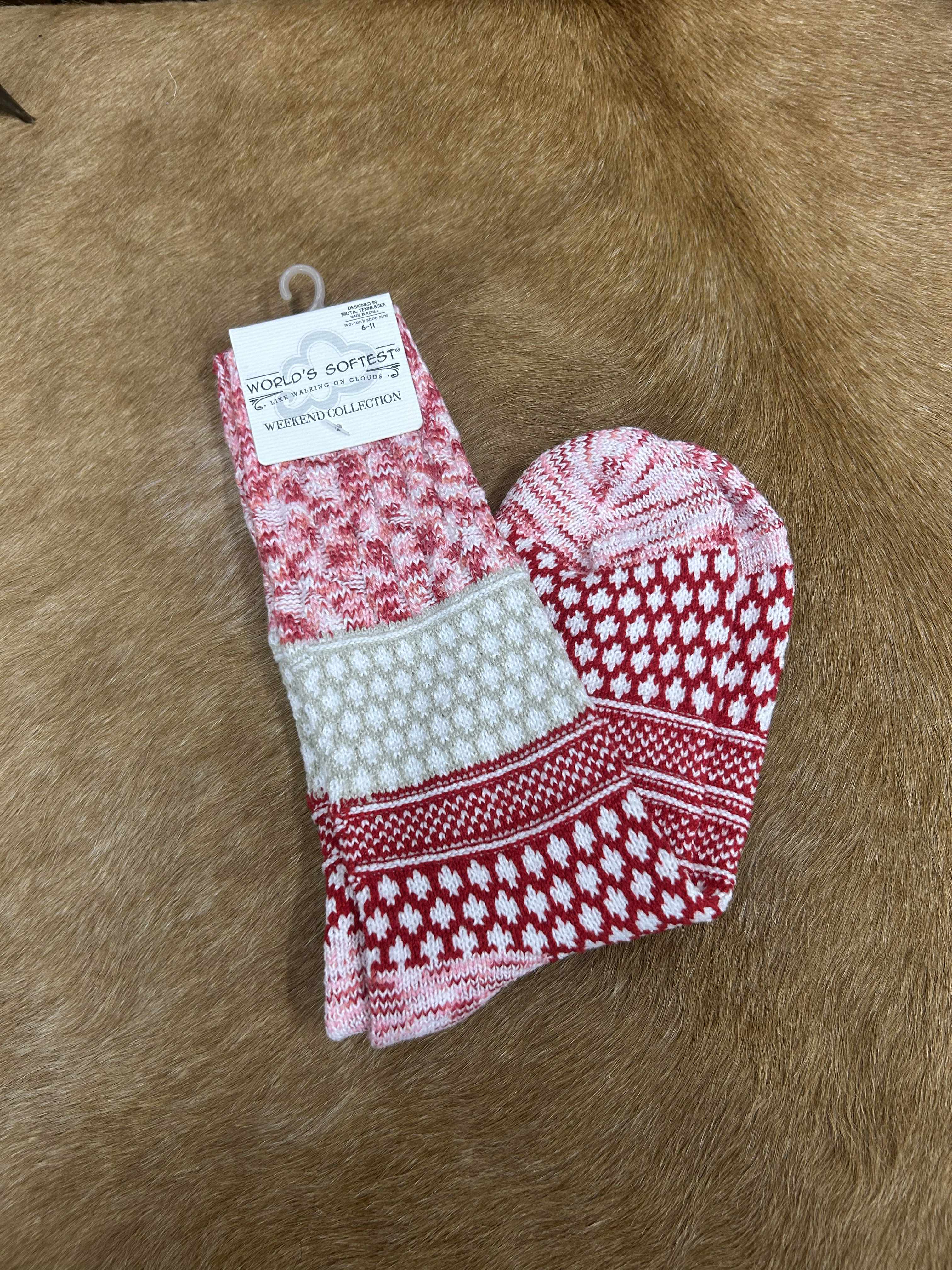 Gallery Textured Crew Socks-Socks-World's Softest Socks-Lucky J Boots & More, Women's, Men's, & Kids Western Store Located in Carthage, MO