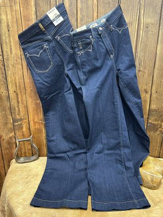 Women's Ariat Veronica Ultra High Rise Wide Leg Jean-Women's Denim-Ariat-Lucky J Boots & More, Women's, Men's, & Kids Western Store Located in Carthage, MO