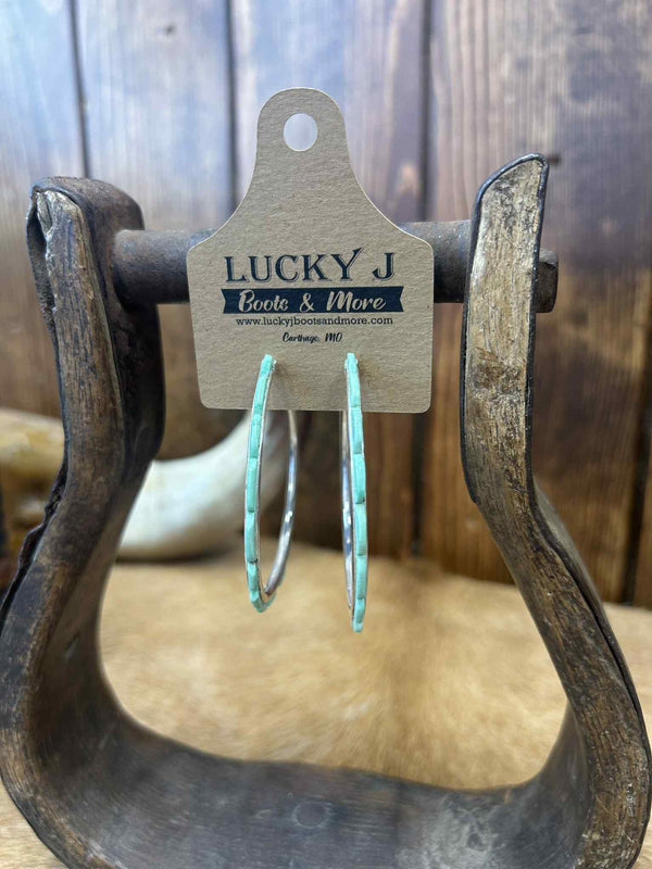 Livie Earrings-Earrings-LJ Turquoise-Lucky J Boots & More, Women's, Men's, & Kids Western Store Located in Carthage, MO