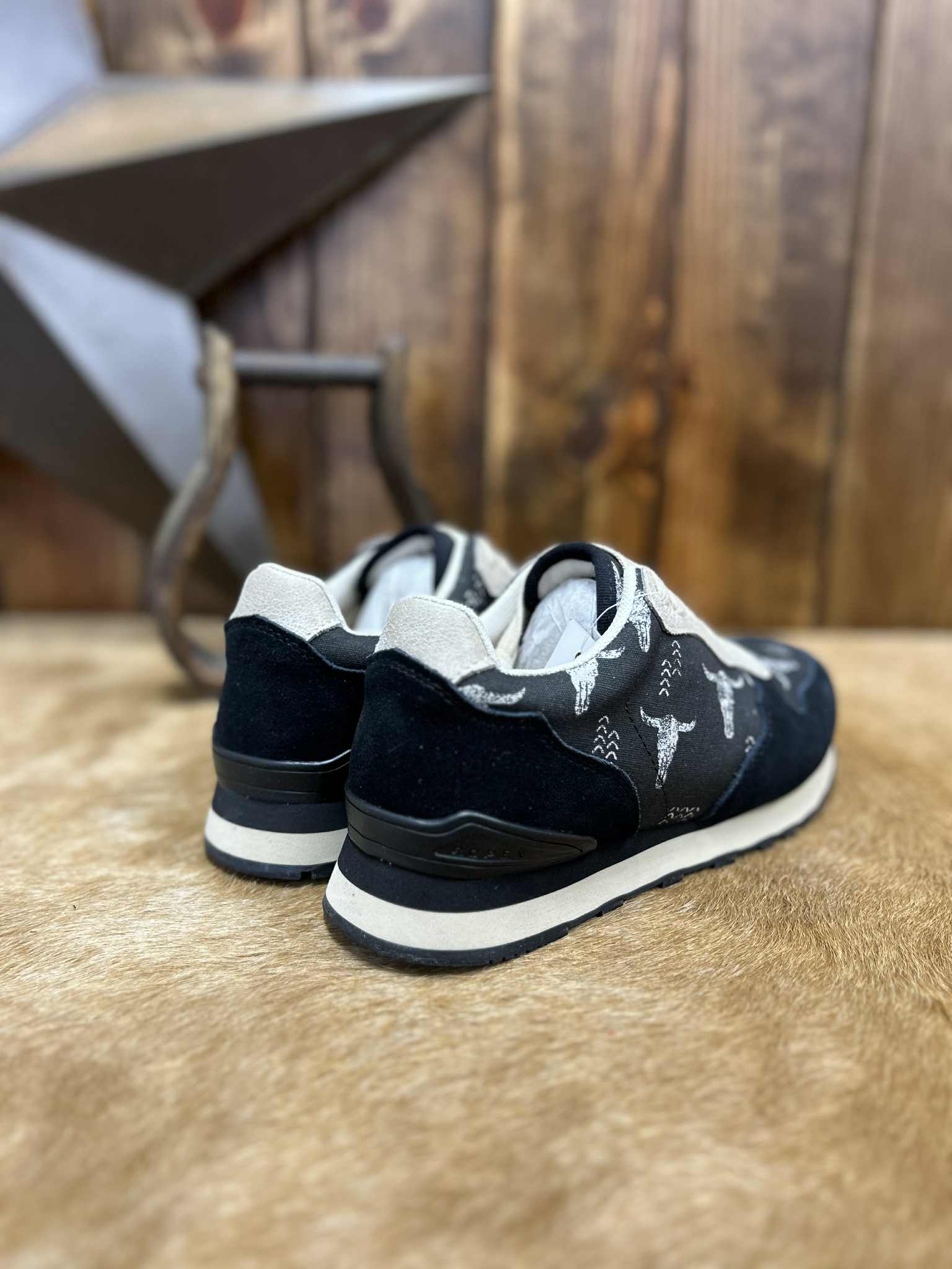 Women's Roper Black Giddy Up Shoes-Women's Casual Shoes-Karman-Lucky J Boots & More, Women's, Men's, & Kids Western Store Located in Carthage, MO