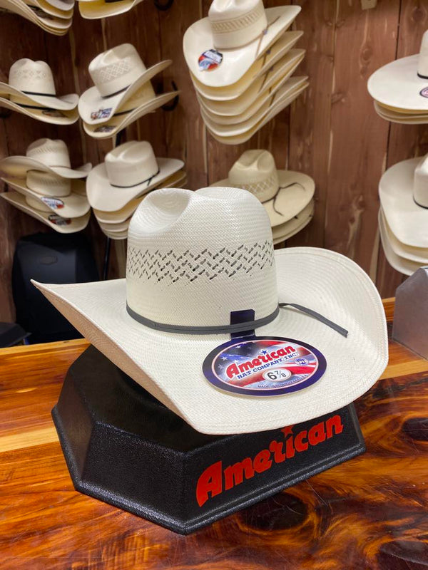 American Straw Hat 5200 S-117 4 1/4" JBZ Brim-Straw Cowboy Hats-American Hat Co.-Lucky J Boots & More, Women's, Men's, & Kids Western Store Located in Carthage, MO