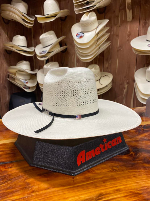 American Straw Hat 7400 S-117 4 1/2" FZ Brim-Straw Cowboy Hats-American Hat Co.-Lucky J Boots & More, Women's, Men's, & Kids Western Store Located in Carthage, MO