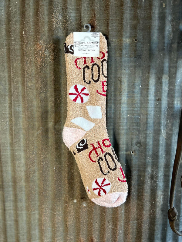 Holiday Cozy Crew Socks-Socks-World's Softest Socks-Lucky J Boots & More, Women's, Men's, & Kids Western Store Located in Carthage, MO