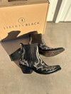 Liberty Black Simone Bootie in Mossil Negro-Women's Booties-Liberty Black-Lucky J Boots & More, Women's, Men's, & Kids Western Store Located in Carthage, MO