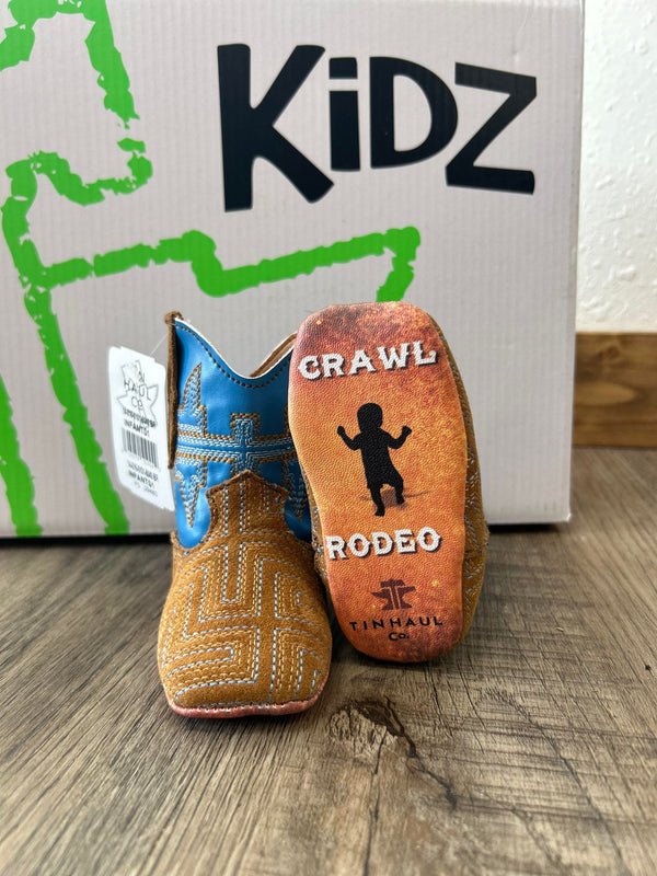 Tin Haul Infant Crawl Walk Rodeo Boots-Kids Boots-Tin Haul-Lucky J Boots & More, Women's, Men's, & Kids Western Store Located in Carthage, MO