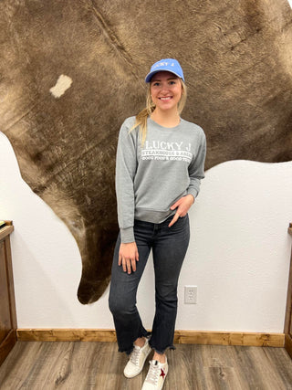 LJ Next Level Classic Fit Sweatshirt-Sweatshirts-The Dugout-Lucky J Boots & More, Women's, Men's, & Kids Western Store Located in Carthage, MO