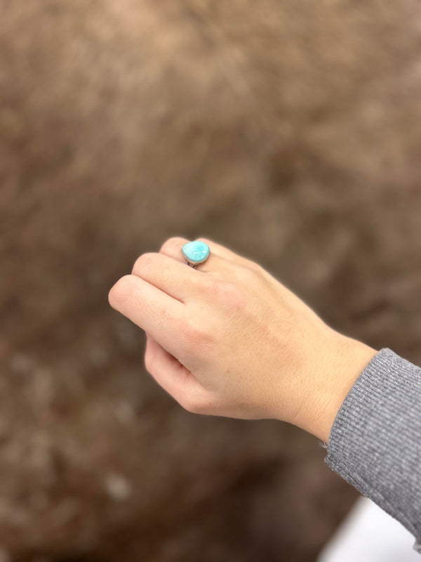 The Everly Ring Size 7-Rings-LJ Turquoise-Lucky J Boots & More, Women's, Men's, & Kids Western Store Located in Carthage, MO