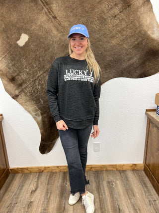 LJ LAT Sweatshirt-Sweatshirts-The Dugout-Lucky J Boots & More, Women's, Men's, & Kids Western Store Located in Carthage, MO