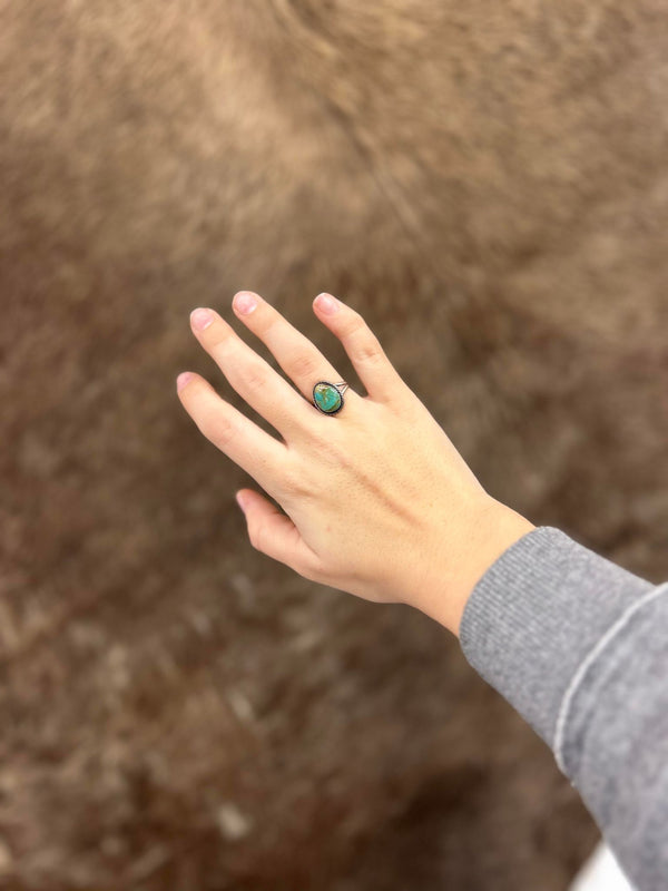 The Athena Ring Size 7 1/2-Rings-LJ Turquoise-Lucky J Boots & More, Women's, Men's, & Kids Western Store Located in Carthage, MO