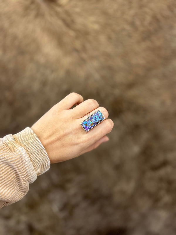 The Lou Ring-Rings-LJ Turquoise-Lucky J Boots & More, Women's, Men's, & Kids Western Store Located in Carthage, MO