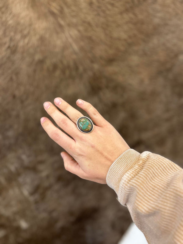 The Alix Ring-Rings-LJ Turquoise-Lucky J Boots & More, Women's, Men's, & Kids Western Store Located in Carthage, MO