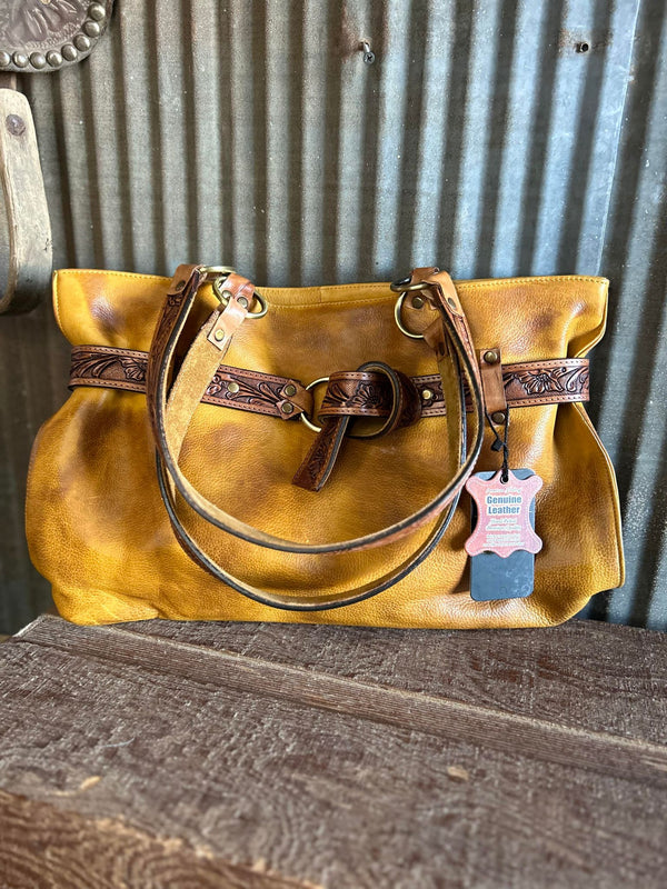 American Darling Leather Totes ADBGM342-Totes-American Darling-Lucky J Boots & More, Women's, Men's, & Kids Western Store Located in Carthage, MO
