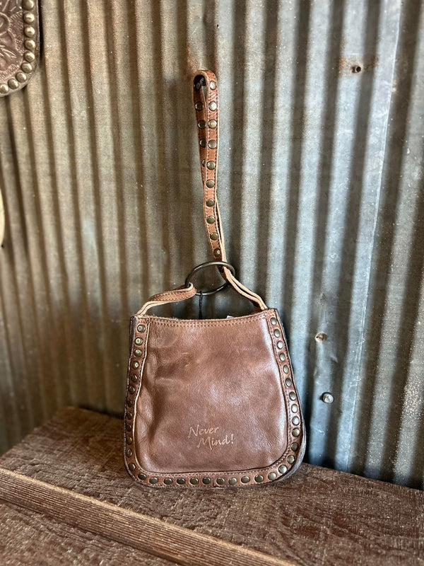 Never Mind Wristlet Tote Bag NMBGR108-Wristlets-American Darling-Lucky J Boots & More, Women's, Men's, & Kids Western Store Located in Carthage, MO