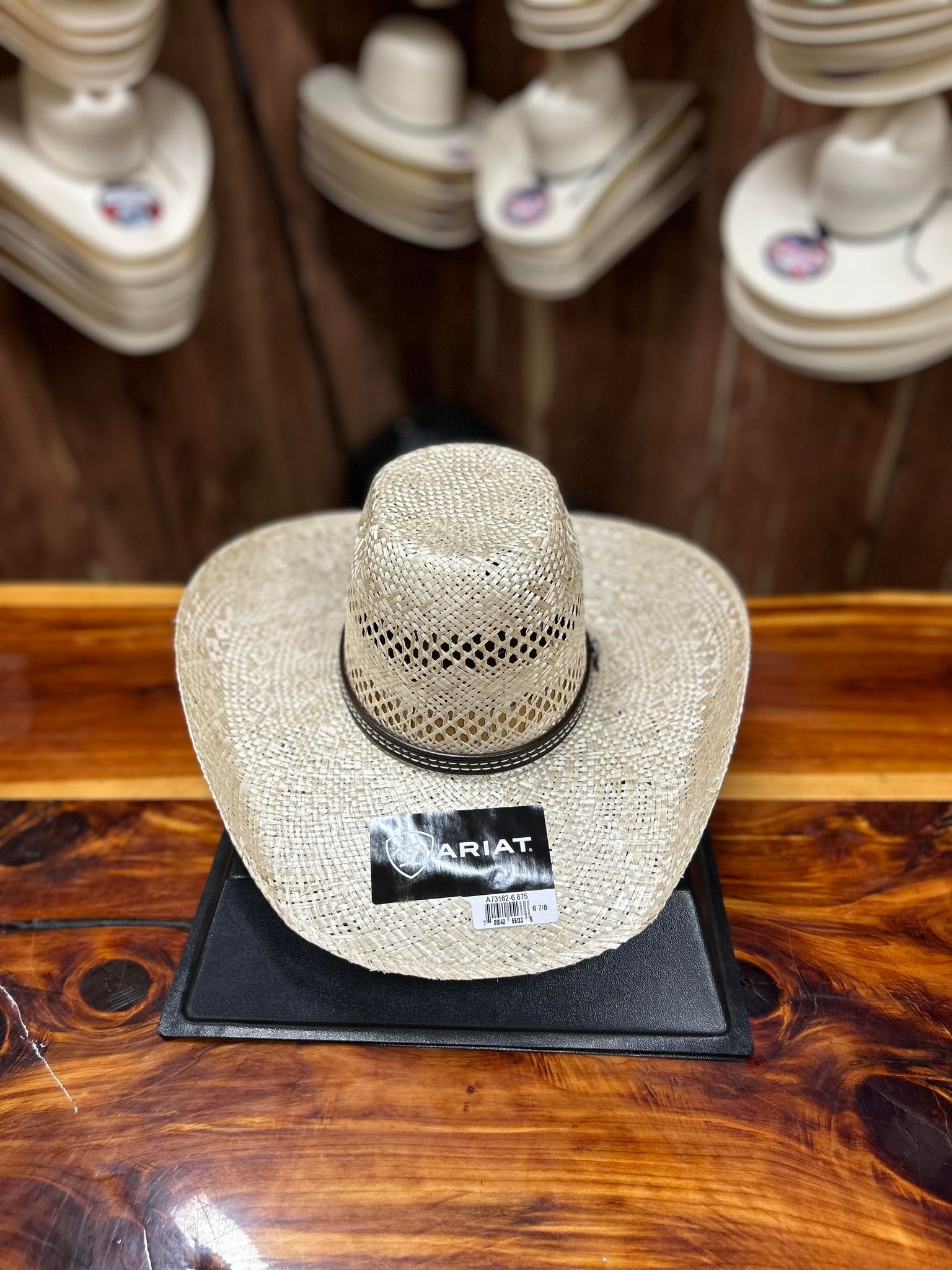 Ariat Punchy/Cowboy Straw Hat 4.5