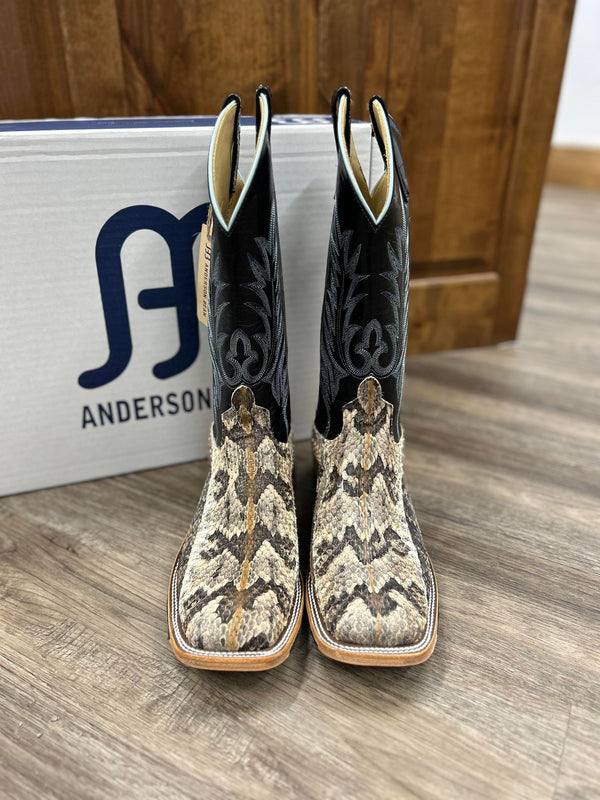 Men's Anderson Bean Canebreak Rattlesnake Boots-Men's Boots-Anderson Bean-Lucky J Boots & More, Women's, Men's, & Kids Western Store Located in Carthage, MO