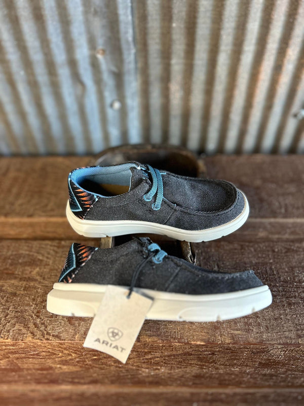 Ariat Youth Heather Grey/Blue Taos Hilos-Kids Casual Shoes-Ariat-Lucky J Boots & More, Women's, Men's, & Kids Western Store Located in Carthage, MO
