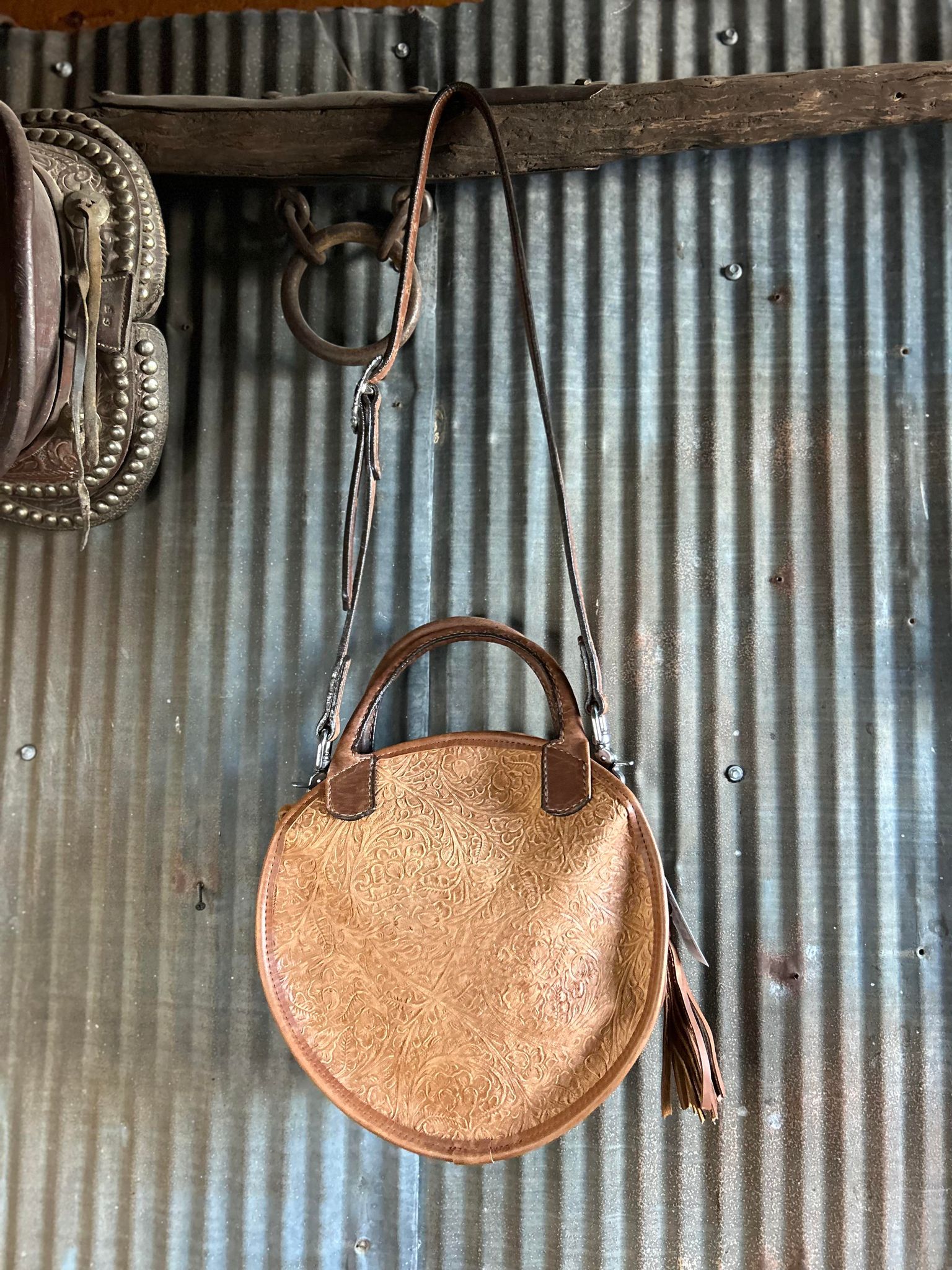 The Olive Circle Tote-Circle Tote-DOUBLE J SADDLERY-Lucky J Boots & More, Women's, Men's, & Kids Western Store Located in Carthage, MO