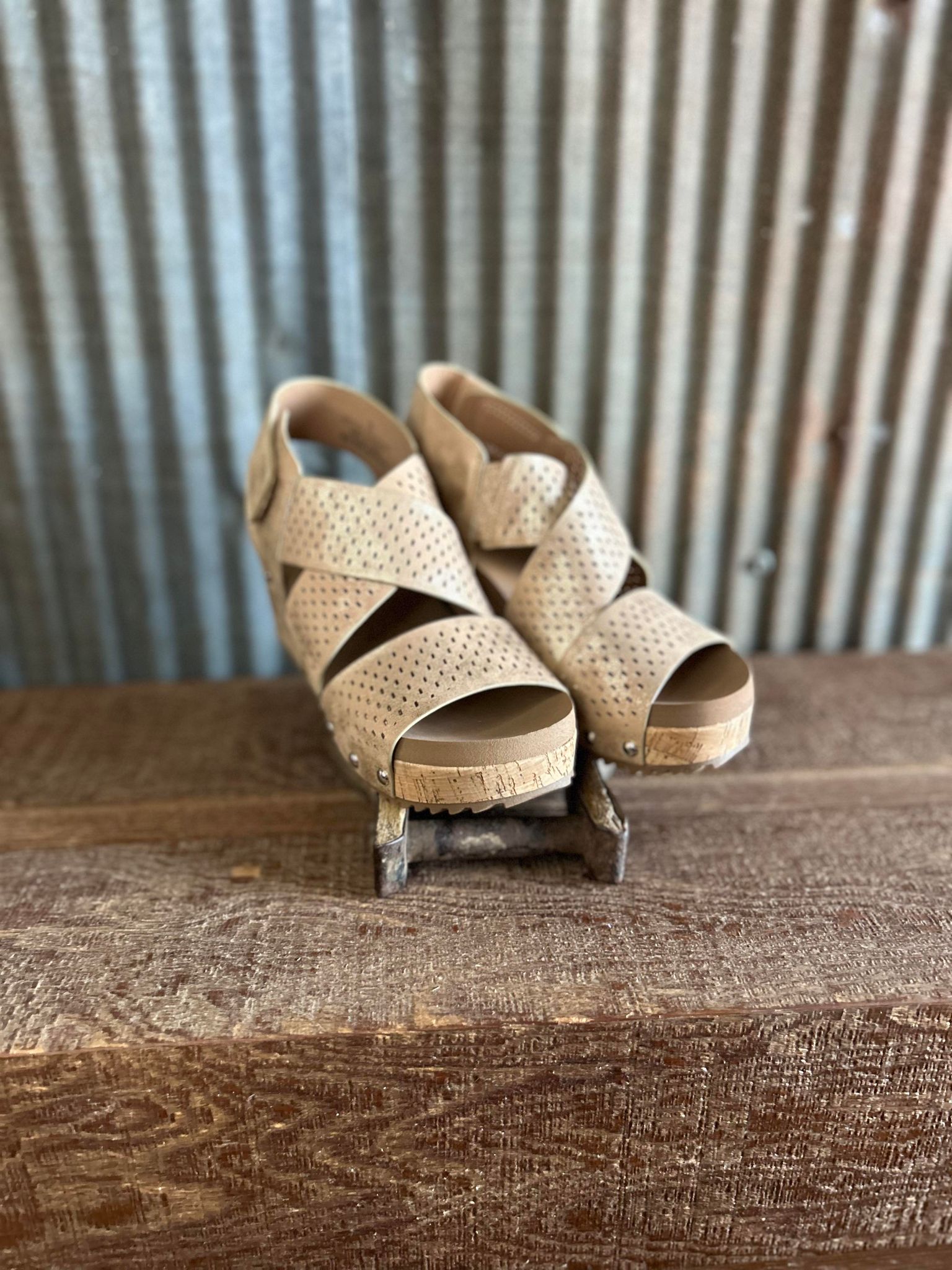Corky's Guilty Pleasure Sandals in Gold-Sandals-Corkys Footwear-Lucky J Boots & More, Women's, Men's, & Kids Western Store Located in Carthage, MO