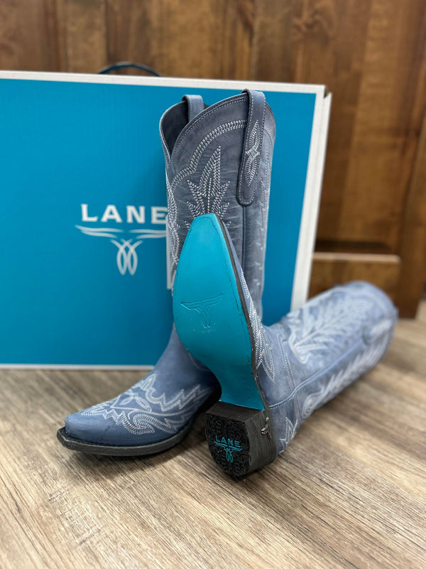 Lane Boots Lexington in Washed Denim-Women's Boots-Lane Boots-Lucky J Boots & More, Women's, Men's, & Kids Western Store Located in Carthage, MO