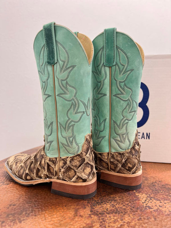 Women's Rustic Brown Big Bass/ Green Anderson Bean-Women's Boots-Anderson Bean-Lucky J Boots & More, Women's, Men's, & Kids Western Store Located in Carthage, MO