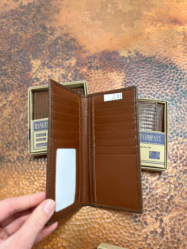 Ranger Lizard Leather Wallets-Wallets-WESTERN FASHION ACCESSORIES-Lucky J Boots & More, Women's, Men's, & Kids Western Store Located in Carthage, MO