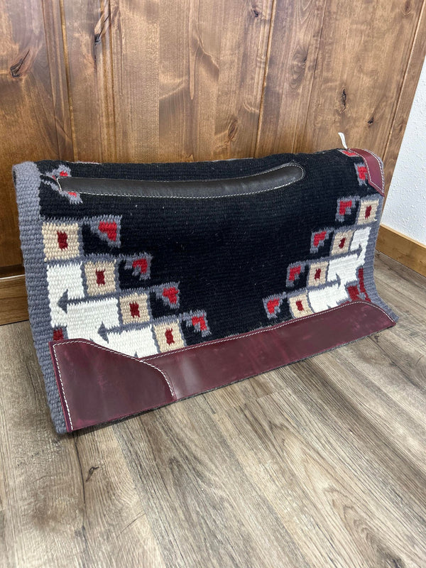 Best Ever 34x38 3/4" Pueblo Red Black Navajo Saddle Pad-Saddle Pads-Best Ever-Lucky J Boots & More, Women's, Men's, & Kids Western Store Located in Carthage, MO