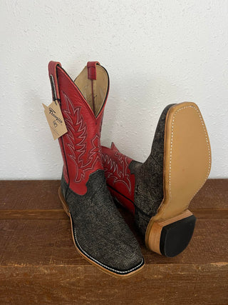 Men's Fenoglio Grey Cape Buffalo Boot-Men's Boots-Fenoglio Boots-Lucky J Boots & More, Women's, Men's, & Kids Western Store Located in Carthage, MO