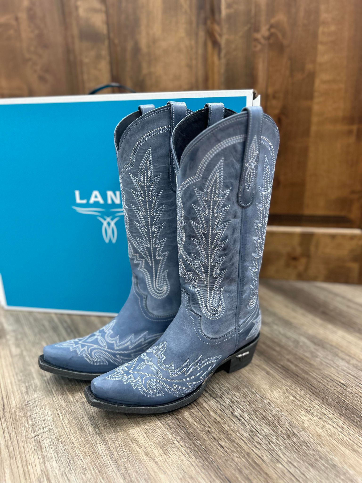 Lane Boots Lexington in Washed Denim-Women's Boots-Lane Boots-Lucky J Boots & More, Women's, Men's, & Kids Western Store Located in Carthage, MO
