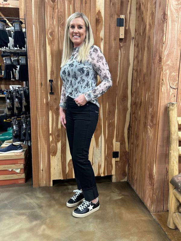 Kimes Sarah Jeans in Black-Women's Denim-Kimes Ranch-Lucky J Boots & More, Women's, Men's, & Kids Western Store Located in Carthage, MO
