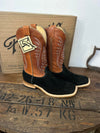 Men's Fenoglio Black Roughout & Cognac Leather Boots-Men's Boots-Fenoglio Boots-Lucky J Boots & More, Women's, Men's, & Kids Western Store Located in Carthage, MO