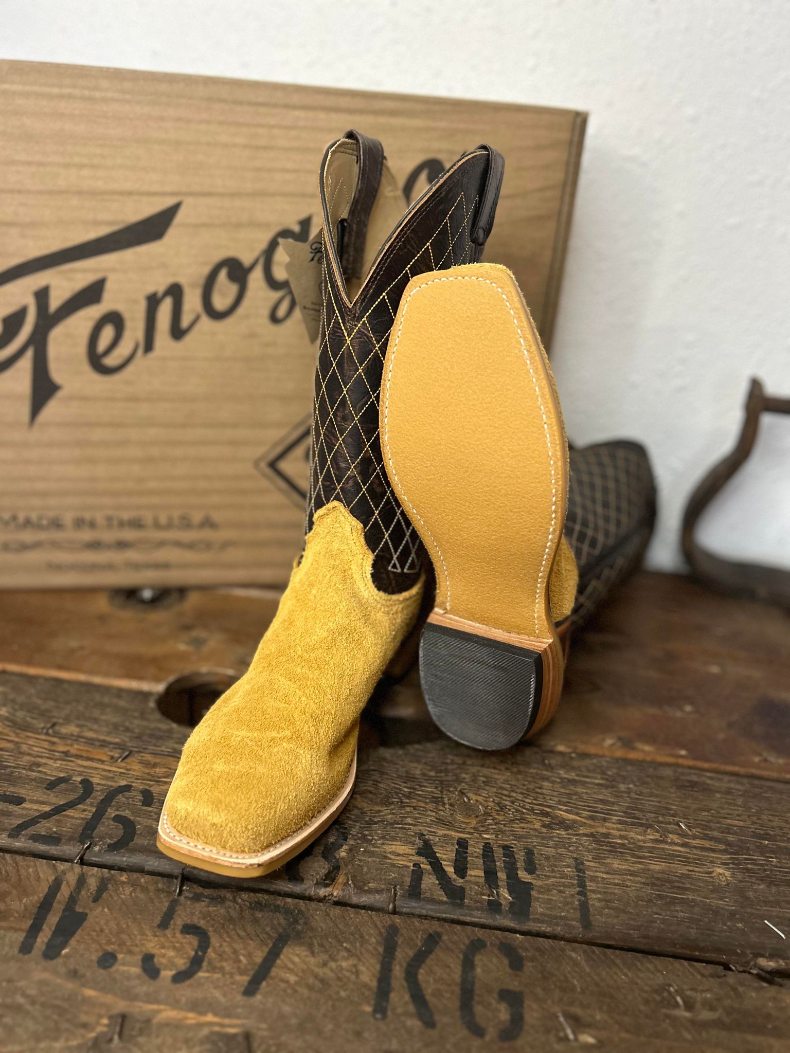 Men's Fenoglio Desert Sahara Roughout & Kenya Crunch Boots-Men's Boots-Fenoglio Boots-Lucky J Boots & More, Women's, Men's, & Kids Western Store Located in Carthage, MO
