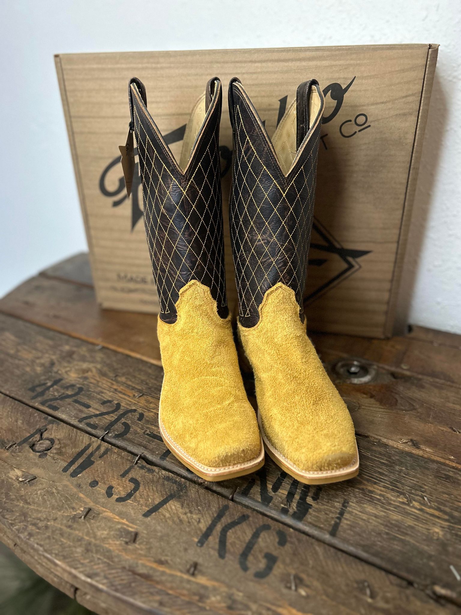 Men's Fenoglio Desert Sahara Roughout & Kenya Crunch Boots-Men's Boots-Fenoglio Boots-Lucky J Boots & More, Women's, Men's, & Kids Western Store Located in Carthage, MO