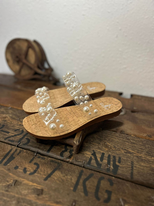 Corkys Dome N Atrix Sandals in Clear-Sandals-Corkys Footwear-Lucky J Boots & More, Women's, Men's, & Kids Western Store Located in Carthage, MO