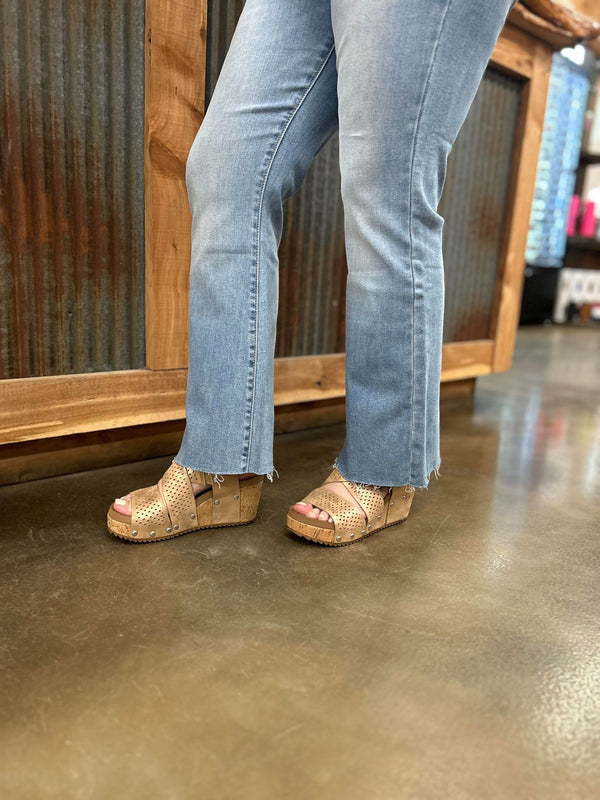 Corky's Guilty Pleasure Sandals in Gold-Sandals-Corkys Footwear-Lucky J Boots & More, Women's, Men's, & Kids Western Store Located in Carthage, MO