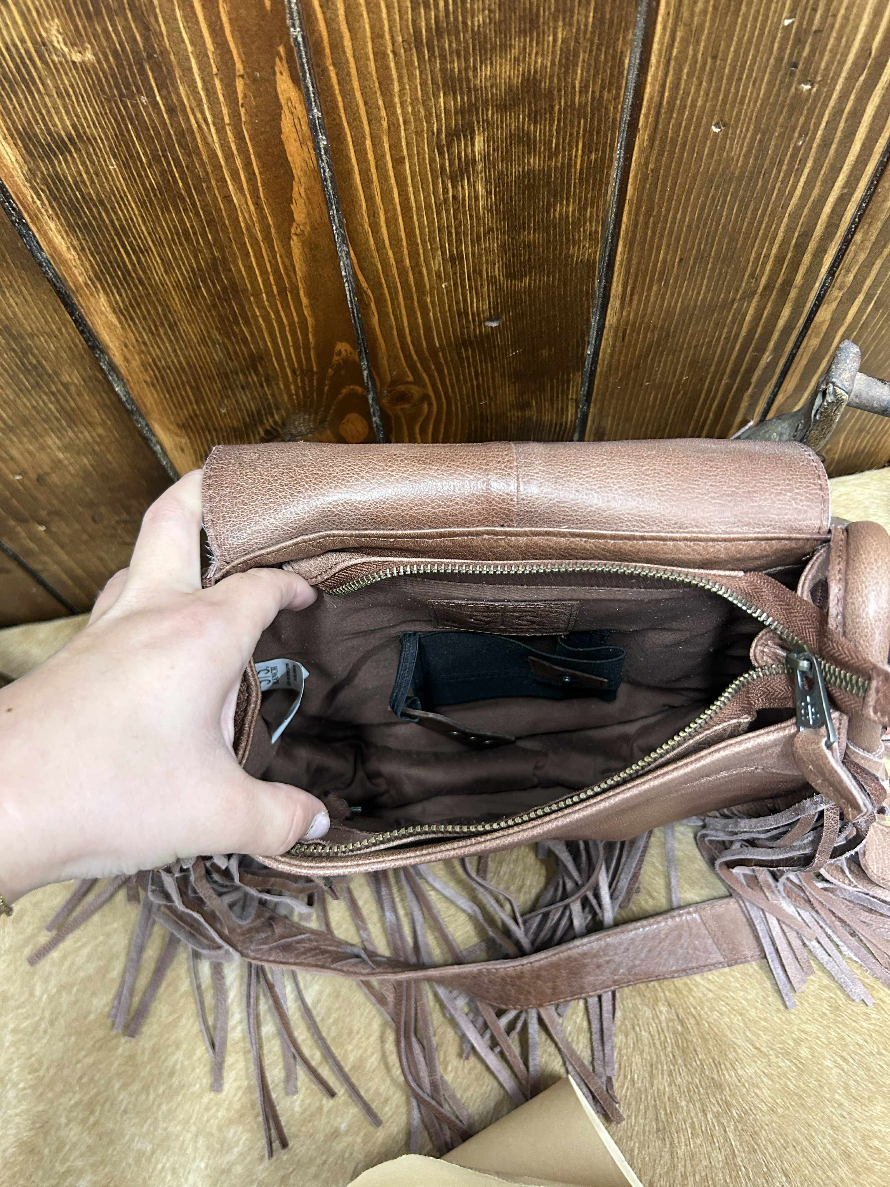STS Indie Cowhide Brown Saddle Bag-Crossbody bag-Carrol STS Ranchwear-Lucky J Boots & More, Women's, Men's, & Kids Western Store Located in Carthage, MO