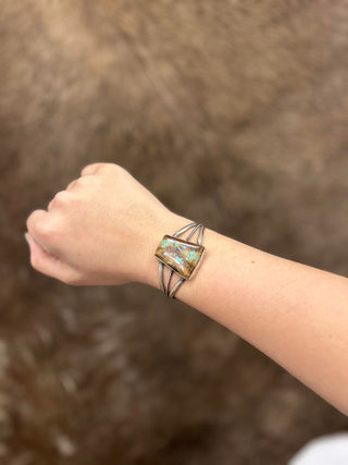 Mica Cuff-Bracelets-LJ Turquoise-Lucky J Boots & More, Women's, Men's, & Kids Western Store Located in Carthage, MO