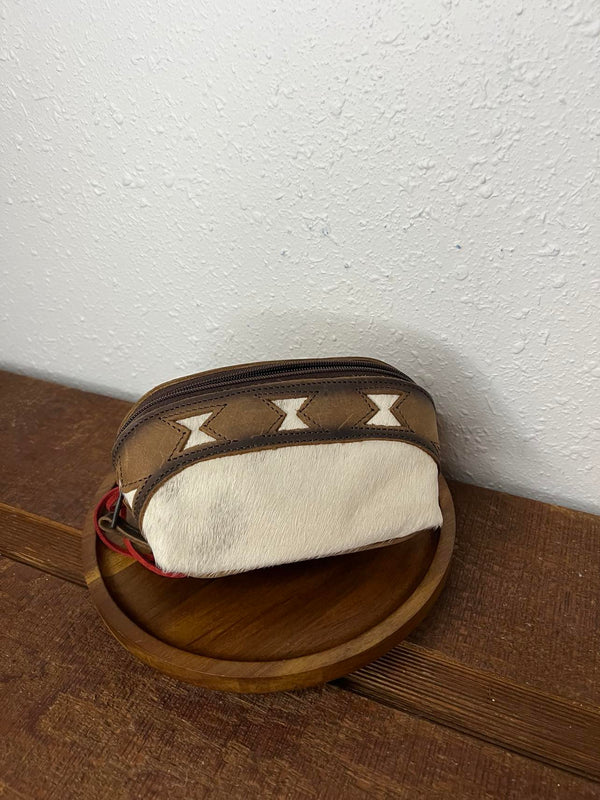 STS Rosewell Cowhide Belle Makeup Bag-Make-up bag-Carrol STS Ranchwear-Lucky J Boots & More, Women's, Men's, & Kids Western Store Located in Carthage, MO