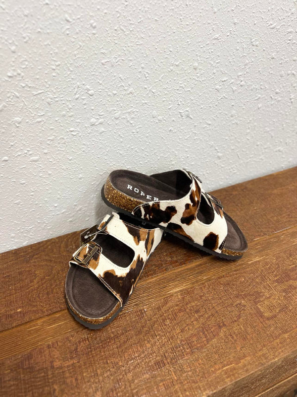 Roper Delilah Sandal in Brown-Sandals-Roper-Lucky J Boots & More, Women's, Men's, & Kids Western Store Located in Carthage, MO