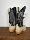 Horse Power Tan Vintage Reversed Smooth Quill & Pull Up Black Boots-Men's Boots-Horse Power-Lucky J Boots & More, Women's, Men's, & Kids Western Store Located in Carthage, MO