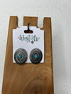 West & Co. Oval Concho Earrings-Earrings-WEST & CO-Lucky J Boots & More, Women's, Men's, & Kids Western Store Located in Carthage, MO