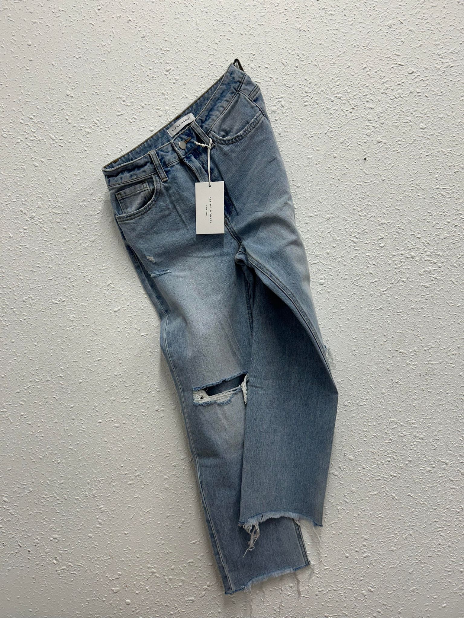 Kate High Rise Straight Jeans by Flying Monkey-Women's Denim-Flying Monkey-Lucky J Boots & More, Women's, Men's, & Kids Western Store Located in Carthage, MO