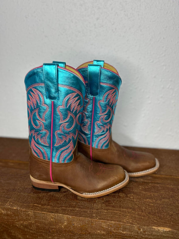 Kids Macie Bean Honey Crazy Horse Boots-Kids Boots-Macie Bean-Lucky J Boots & More, Women's, Men's, & Kids Western Store Located in Carthage, MO