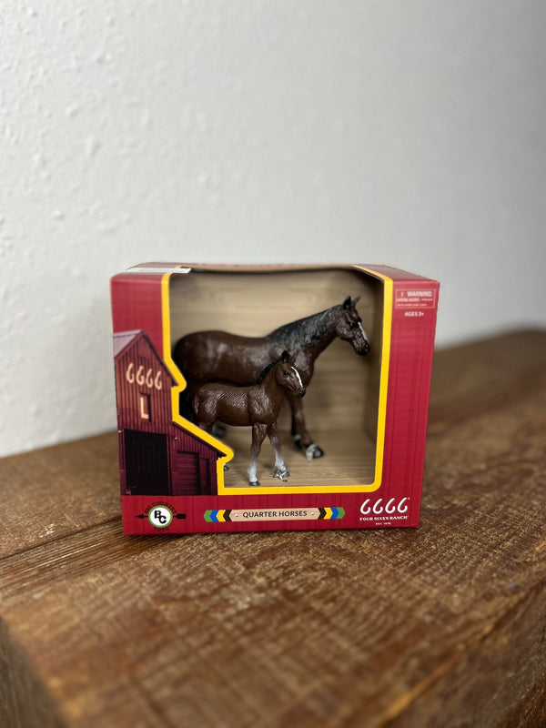 Four Sixes Quarter Horse Set-Toys-Big Country Toys-Lucky J Boots & More, Women's, Men's, & Kids Western Store Located in Carthage, MO