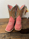 Youth Roper Timeless Pink Suede Boots-Kids Boots-Karman-Lucky J Boots & More, Women's, Men's, & Kids Western Store Located in Carthage, MO