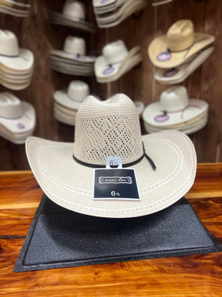 Rodeo King Quenten Diamond Breeze Straw Hat 4.5" Brim-Straw Cowboy Hats-Rodeo King-Lucky J Boots & More, Women's, Men's, & Kids Western Store Located in Carthage, MO