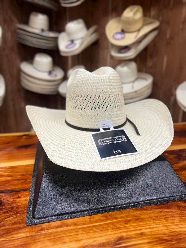 Rodeo King Quenten Ft. Worth 4.5" Brim Straw Hat-Straw Cowboy Hats-Rodeo King-Lucky J Boots & More, Women's, Men's, & Kids Western Store Located in Carthage, MO