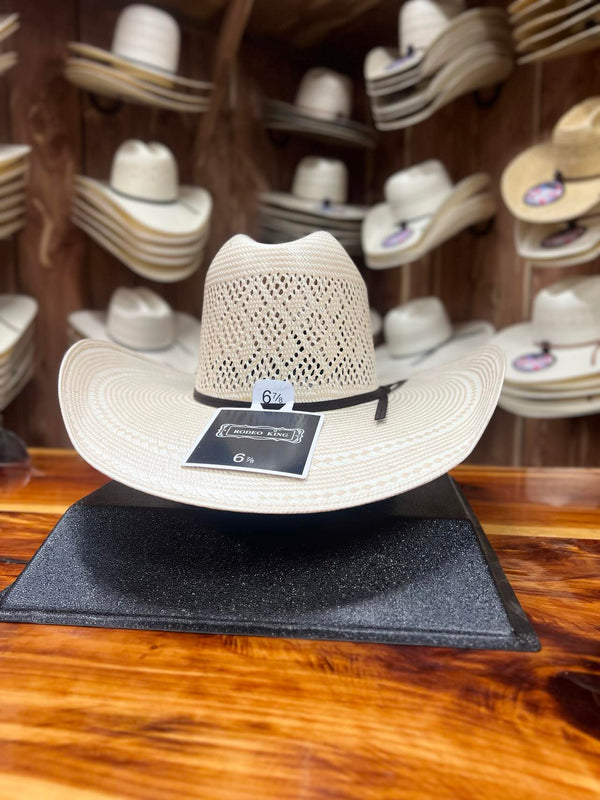 Rodeo King Quenten Diamond Breeze 4.5" Brim-Straw Cowboy Hats-Rodeo King-Lucky J Boots & More, Women's, Men's, & Kids Western Store Located in Carthage, MO
