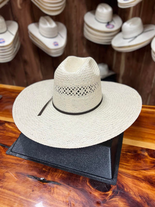 Rodeo King Straw Hat Quenten Jute 5" Flat Brim-Straw Cowboy Hats-Rodeo King-Lucky J Boots & More, Women's, Men's, & Kids Western Store Located in Carthage, MO